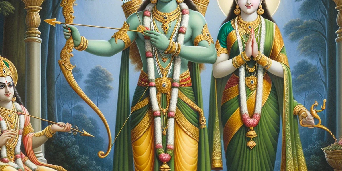 Rama Breaks Shiva's Bow and Wins Sita's Hand