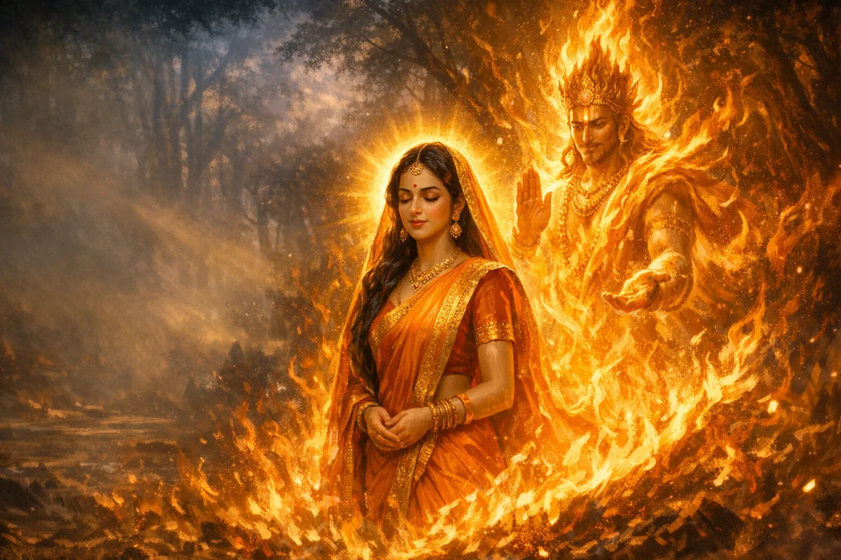 Sita's Agni Pariksha: Trial by Fire
