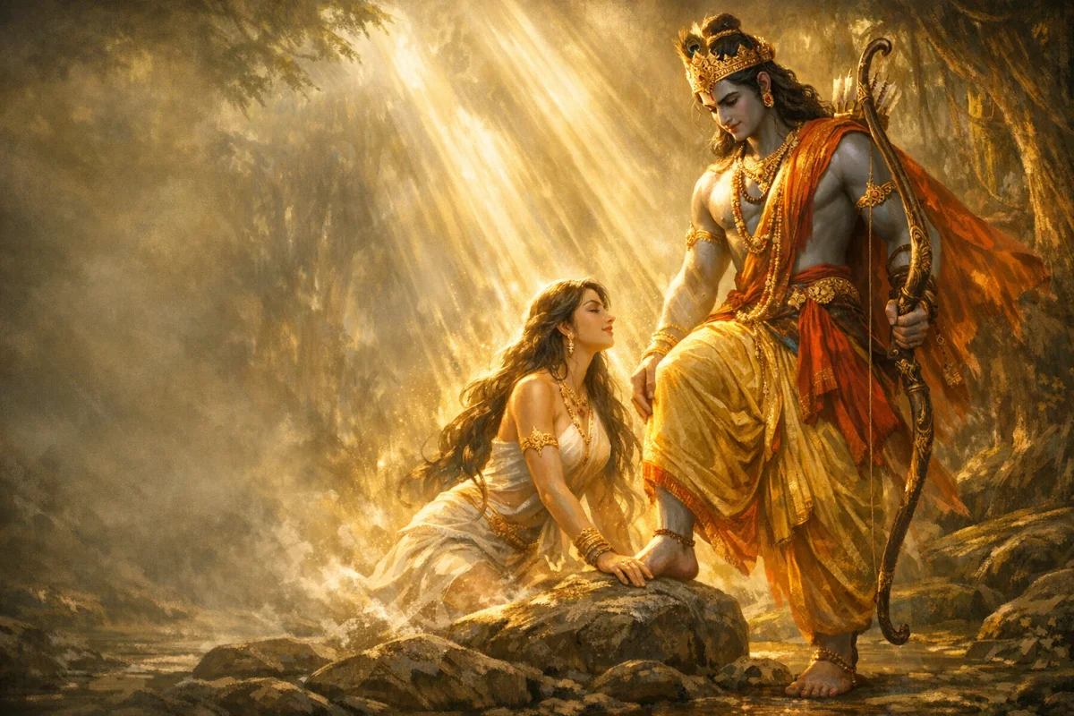 The Liberation of Ahalya by Rama's Touch