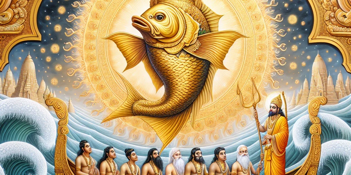 Matsya Saves Manu