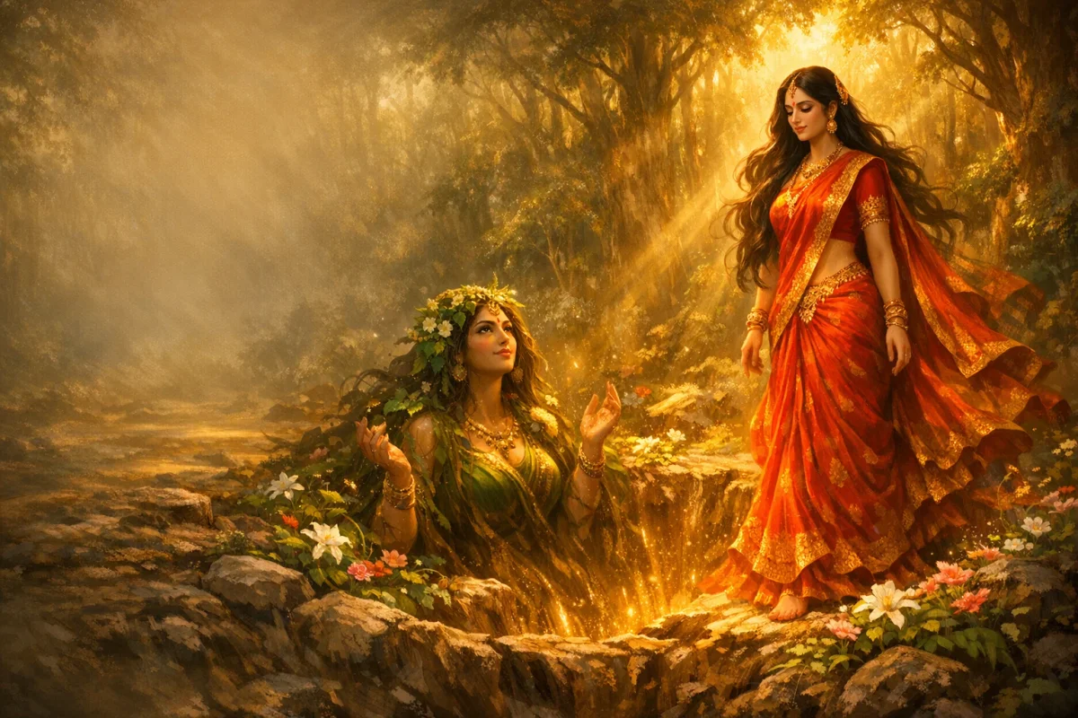 Sita's Final Return to Mother Earth