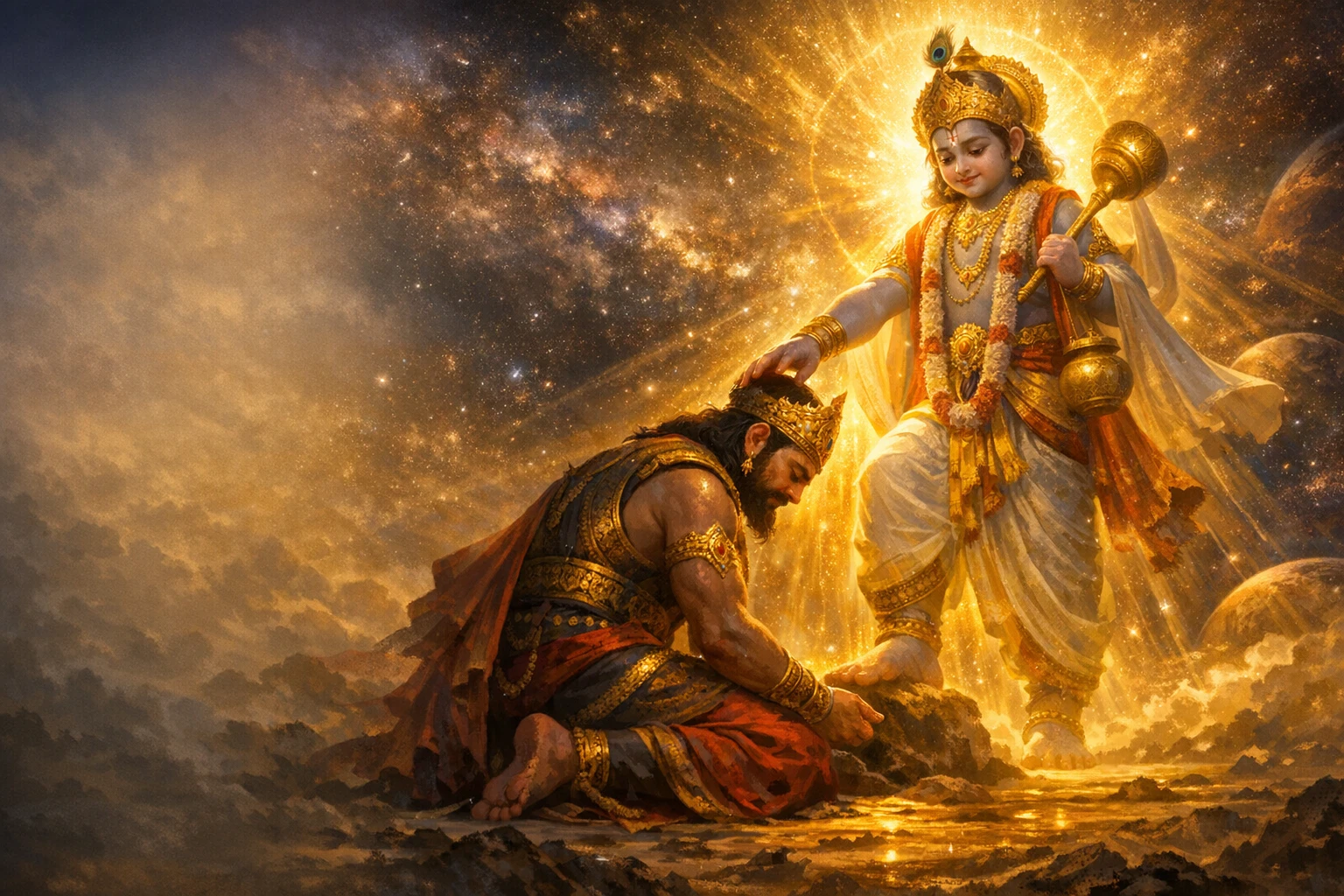 Bali's Supreme Surrender to Vamana