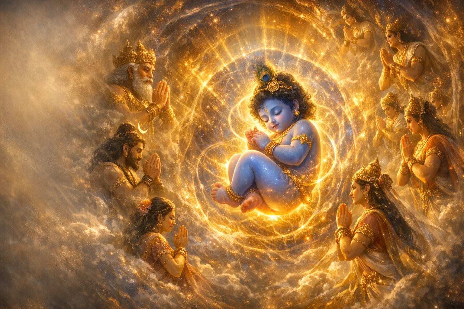 देवताओं की गर्भस्थ कृष्ण की स्तुति