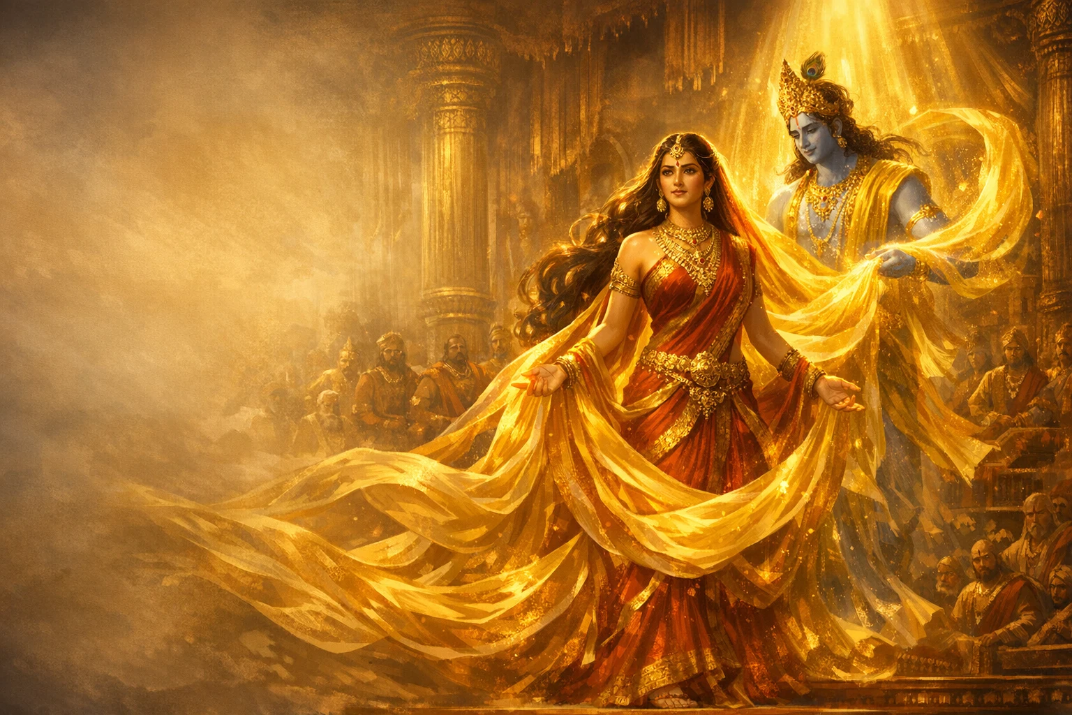 Draupadi's Cry and the Miracle of Endless Cloth