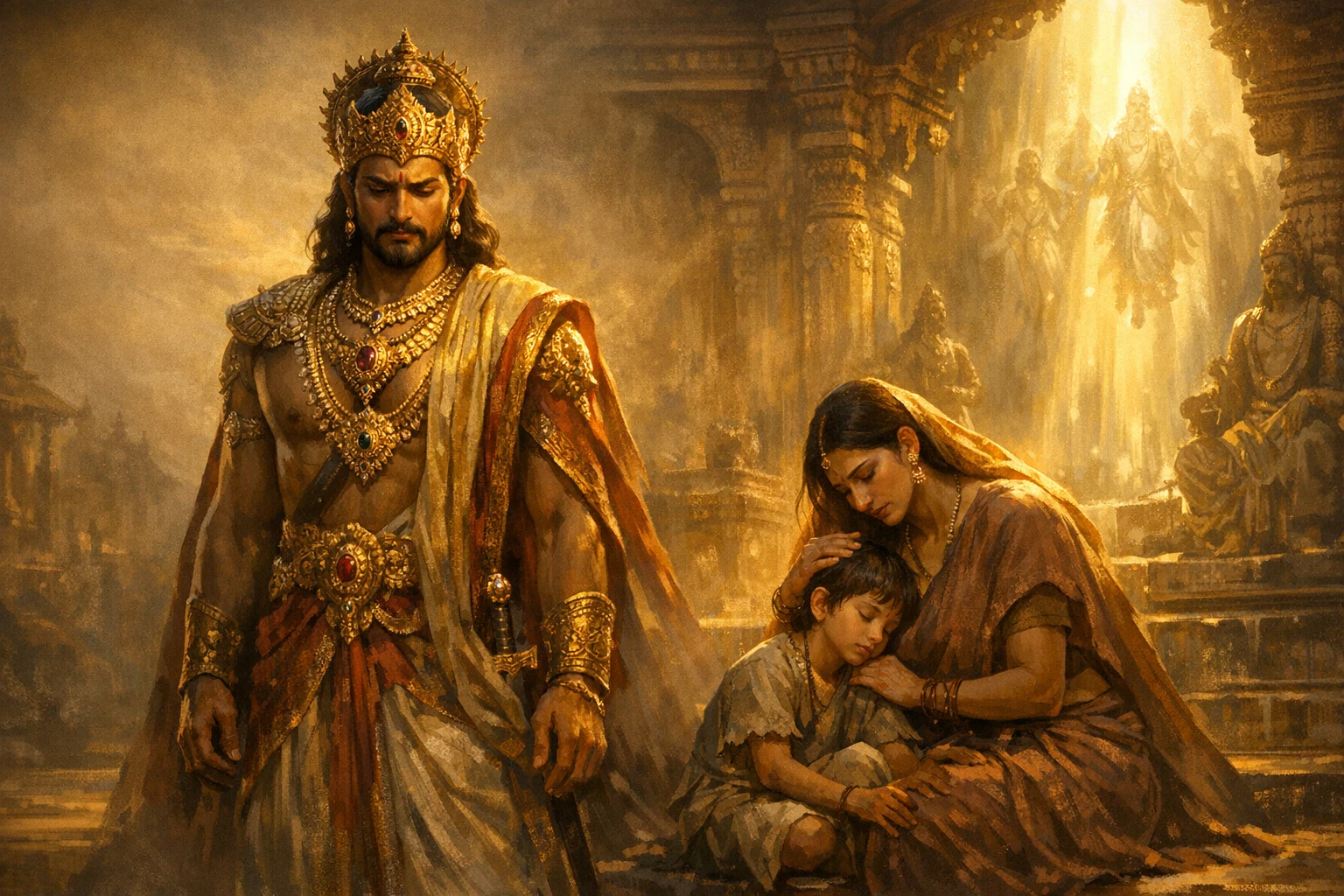 हरिश्चंद्र की सत्यनिष्ठा की परीक्षा