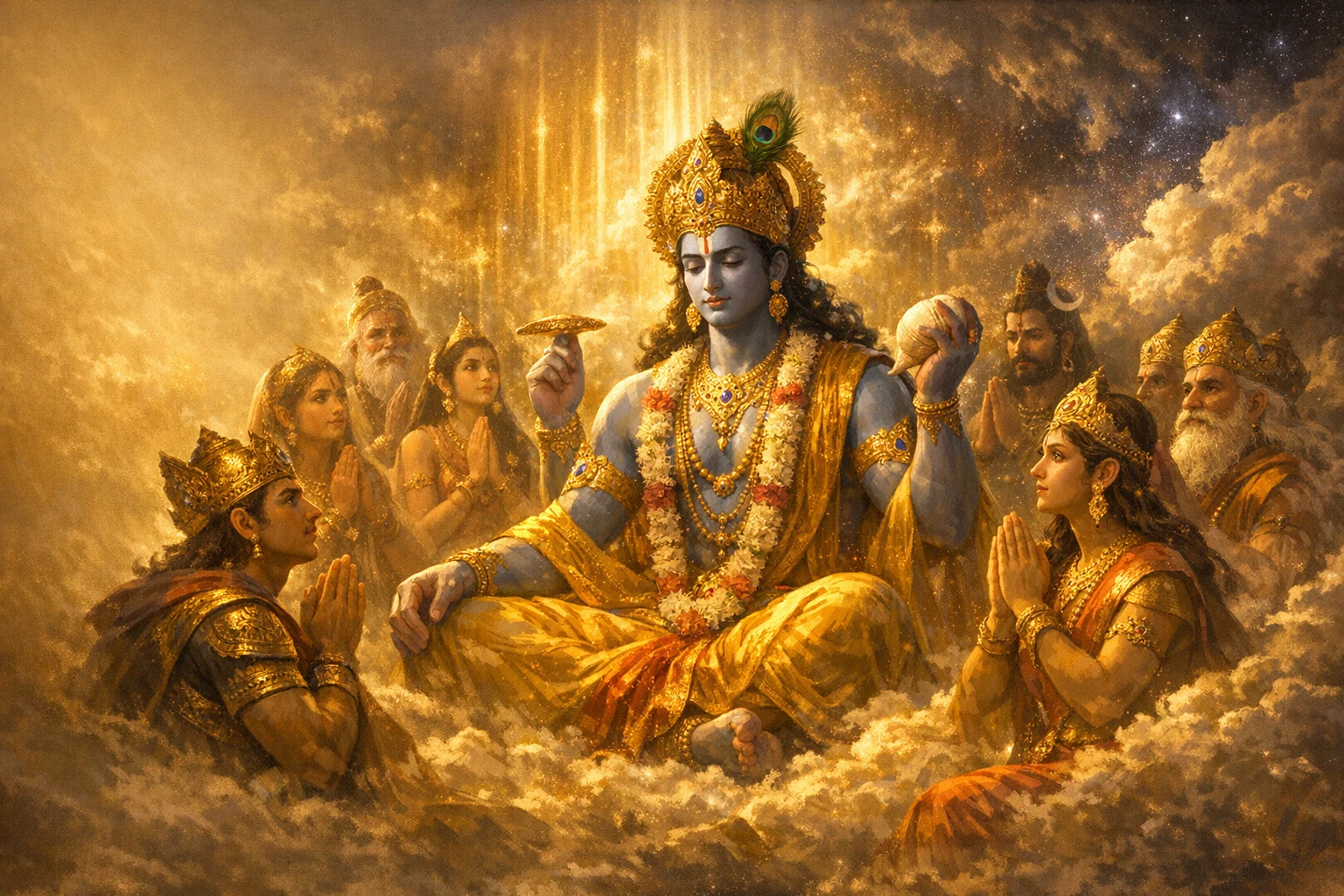कृष्णावतार का संकल्प: देवताओं की प्रार्थना